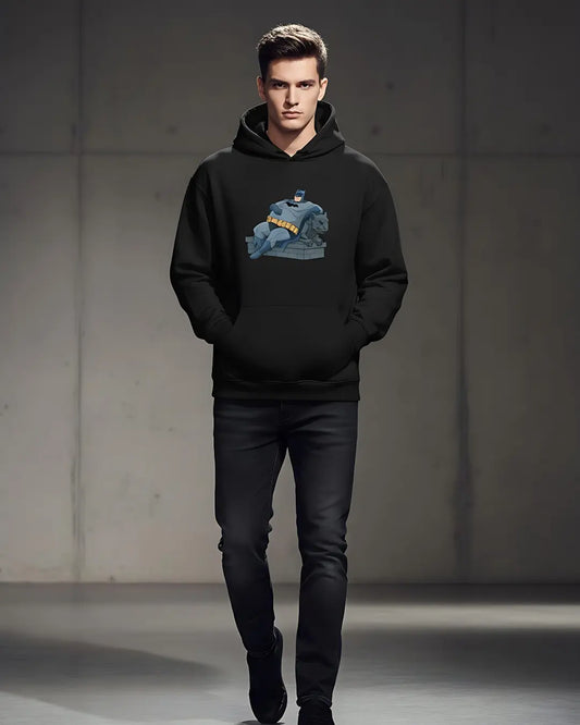 Lazy Hero Premium Hoodie – Funny Comic-Style Streetwear (300+ GSM) Khaam-Khwab