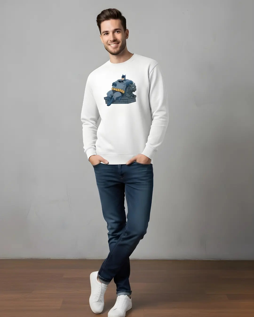 Lazy Hero Premium Sweatshirt – Funny Comic-Style Streetwear Khaam-Khwab