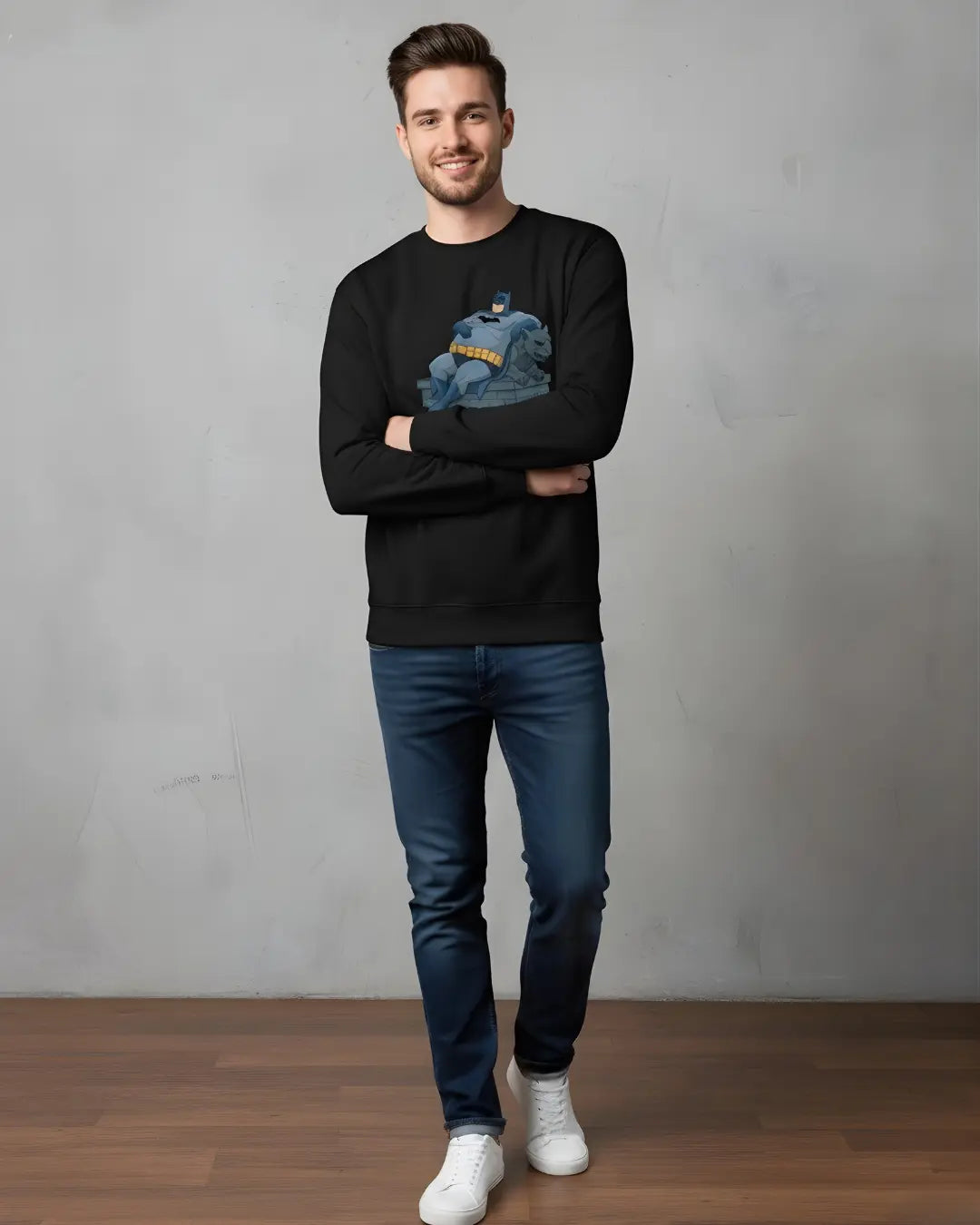 Lazy Hero Premium Sweatshirt – Funny Comic-Style Streetwear Khaam-Khwab