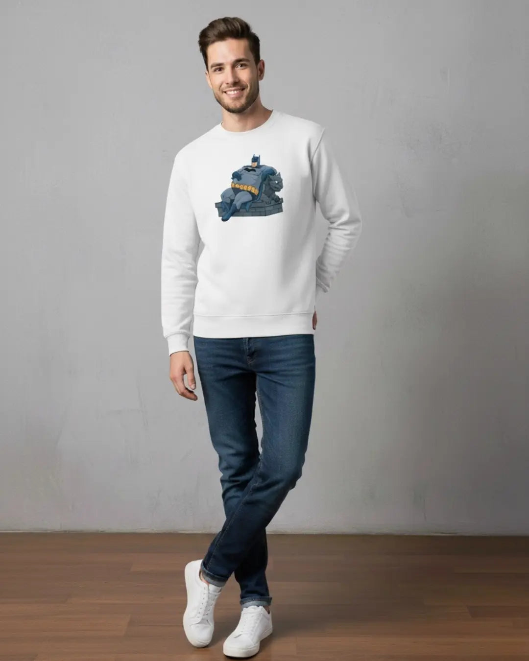 Lazy Hero Premium Sweatshirt – Funny Comic-Style Streetwear Khaam-Khwab